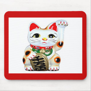 Good Luck Cat Mousepad