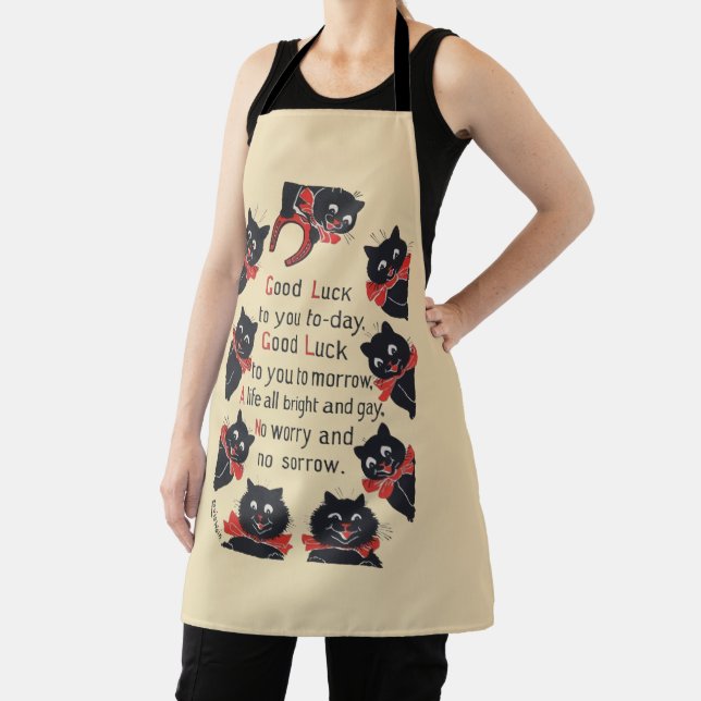 Good Luck Cats, Louis Wain Apron (Insitu)