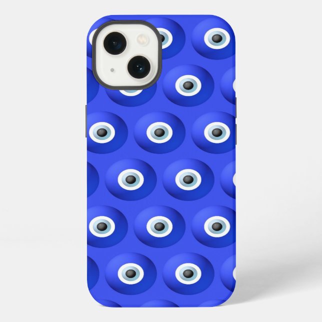 Good Luck Charms against Evil Eye Pattern iPhone Case (Back)