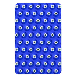Good Luck Charms against Evil Eye Pattern Magnet