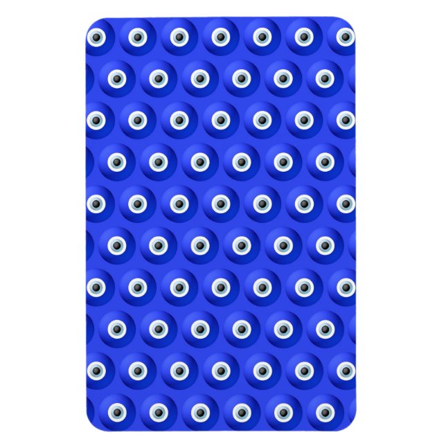 Good Luck Charms against Evil Eye Pattern Magnet (Vertical)