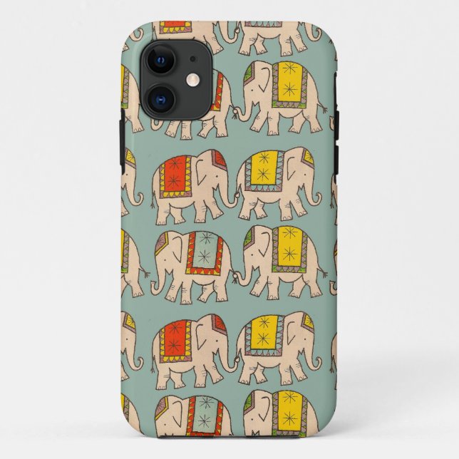 Good luck circus elephants cute elephant pattern Case-Mate iPhone case (Back)