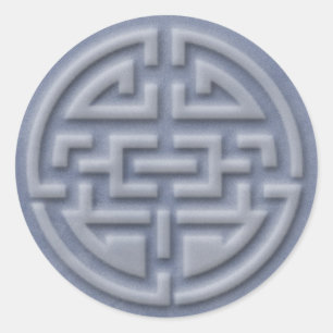 good luck - classic round sticker