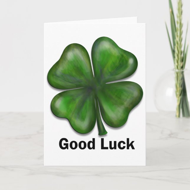 Good Luck Clover Card (Front)