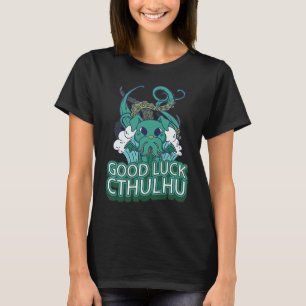 Good Luck Cthulhu Dog Baby Japan Monster Cuthulu T-Shirt