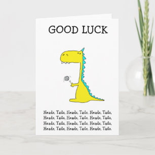 good luck dino card