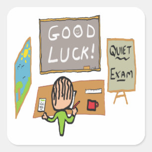 Good Luck Exams Square Sticker