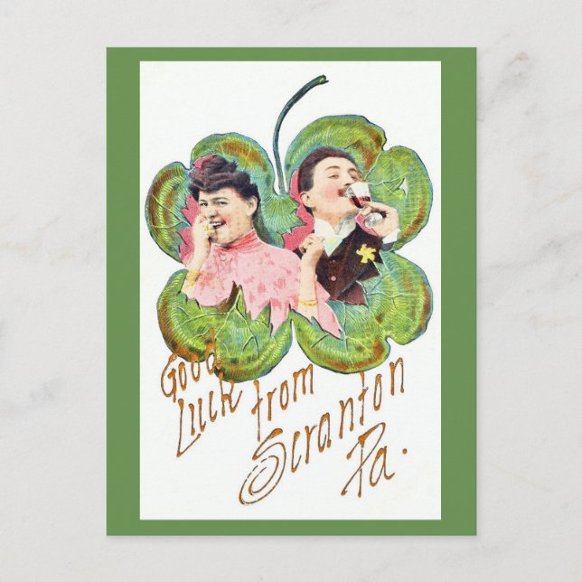 Good Luck From Scranton PA-Post Card (Front)