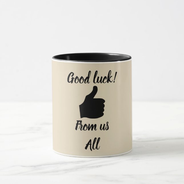 Good luck from us all mug (Center)