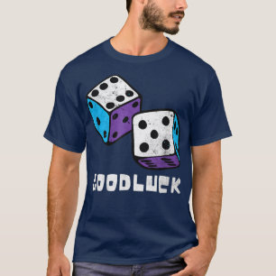 Good Luck Game Night Retro Casino Dice Player Casi T-Shirt