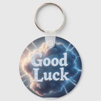 Good Luck — Glowing Cloud Typography with Light Be Key Ring