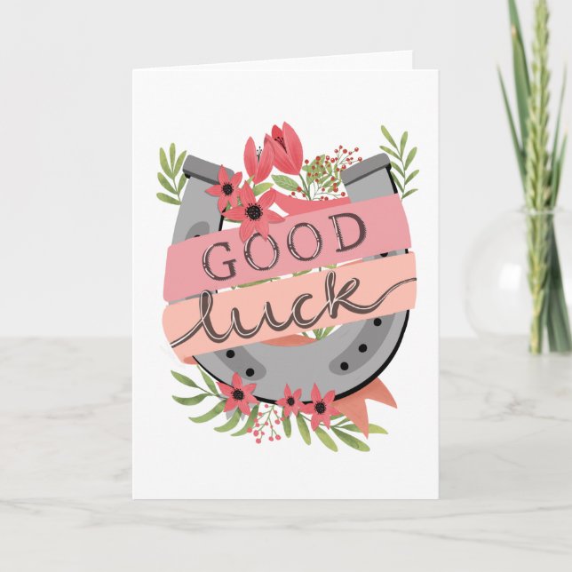 Good luck horse shoe card (Front)