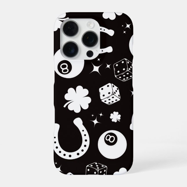 Good luck Horseshoe Shamrock iPhone Case (Back)