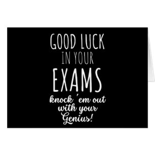 good Luck in your exams