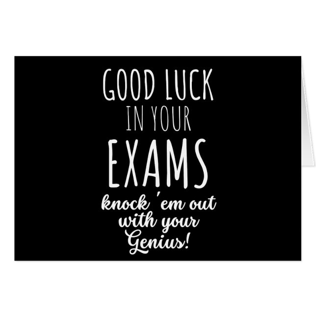 good Luck in your exams (Front Horizontal)