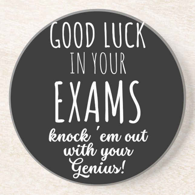 good Luck in your exams Coaster (Front)