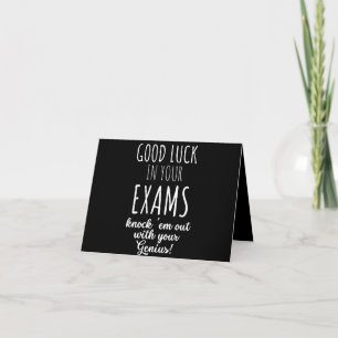 good Luck in your exams Note Card