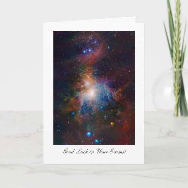 Good Luck in Your Exams, Orion Nebula Card (Front)