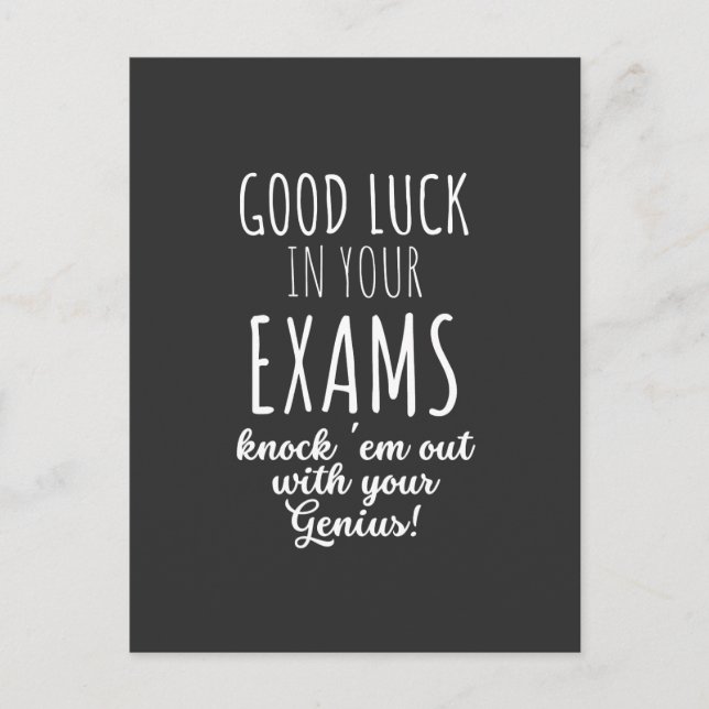 good Luck in your exams Postcard (Front)