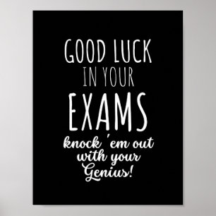 good Luck in your exams Poster