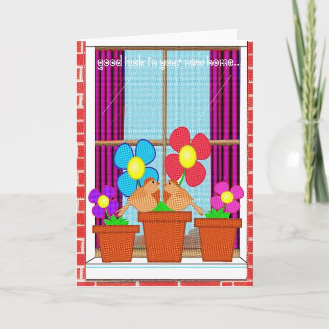 Good luck in your new home card (Front)