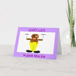 GOOD LUCK, In your New Job Card