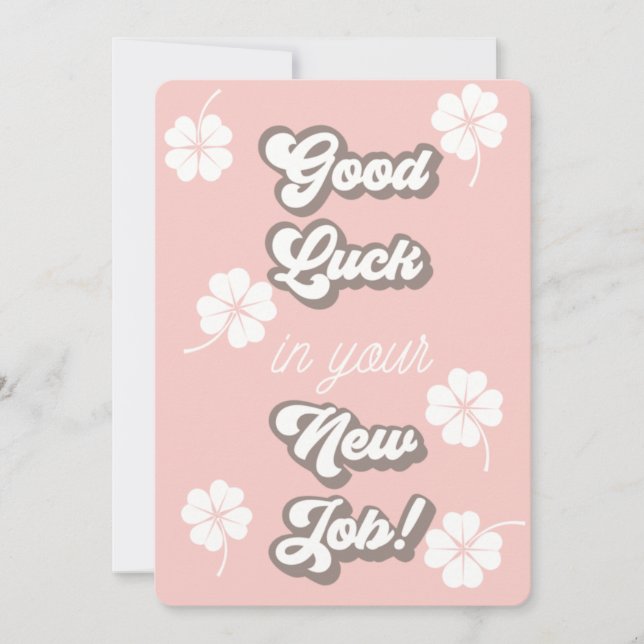 Good Luck in your new job, New job, Promotion Gift Invitation (Front)