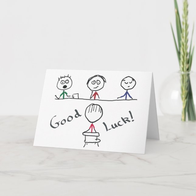 Good Luck Interview Card (Front)