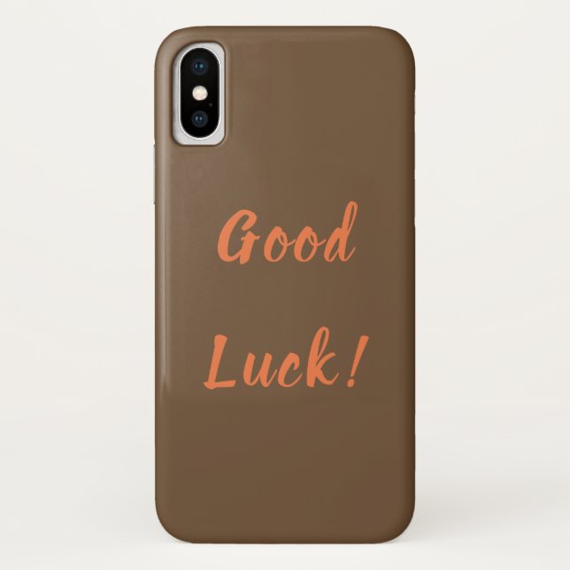 Good Luck IPhone Case (Back)