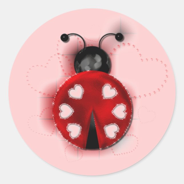Good Luck Ladybug Sticker (Front)