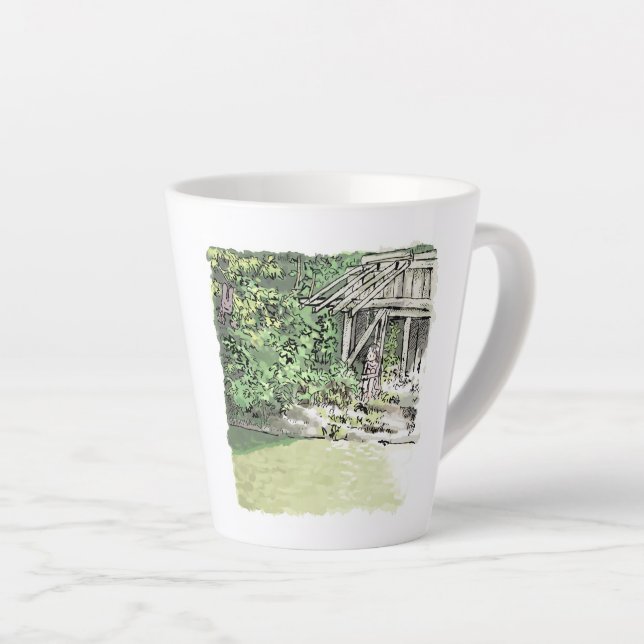 Good luck latte mug (Right Angle)