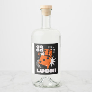 Good luck liquor bottle label