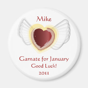 Good Luck Magnet For January's Birthday-Customise