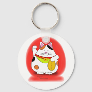 Good Luck Maneki Neko Key Ring