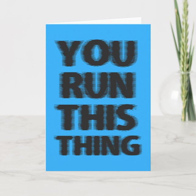 Good Luck Marathon Runner Card (Front)