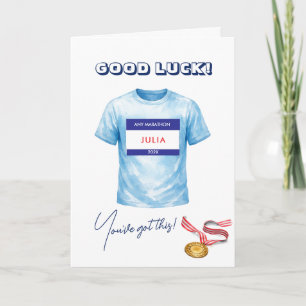 Good Luck Marathon Runner Sportsman Sportswoman Card