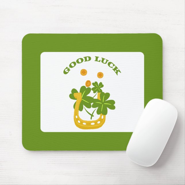 Good Luck Mouse Pad (With Mouse)