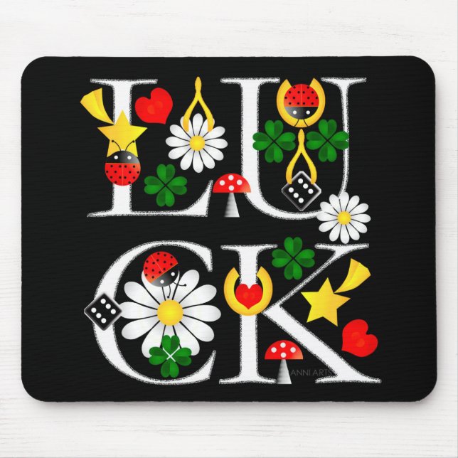 Good Luck Mouse Pad (Front)