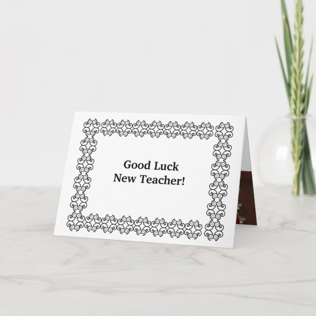 Good Luck New Teacher! Card (Front)