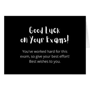Good Luck on Your Exams!