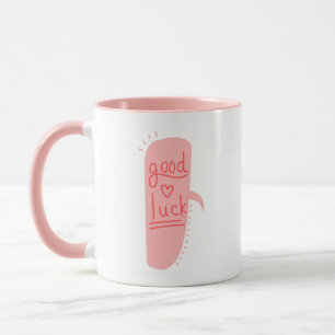 Good Luck Pink Two-Tone Mug