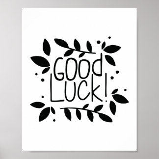 Good Luck Print Quotes, Home Décor Prints