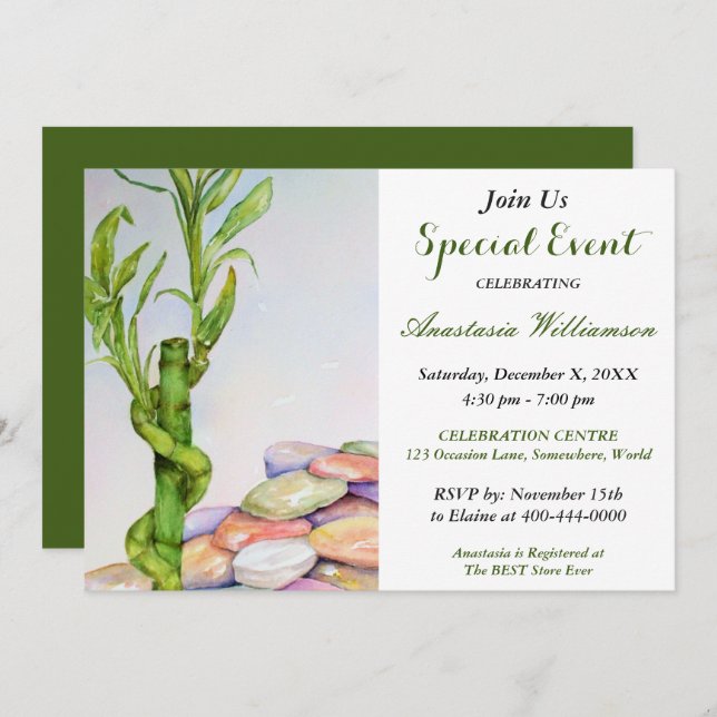 GOOD LUCK RETIREMENT PARTY EVENT INVITE (Front/Back)