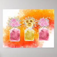 Good Luck set of Three Perfume Bottle Bouquet