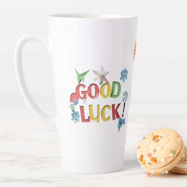 Good Luck Sunshine Mug Sticker – Bright, Cheerful  (In Situ)