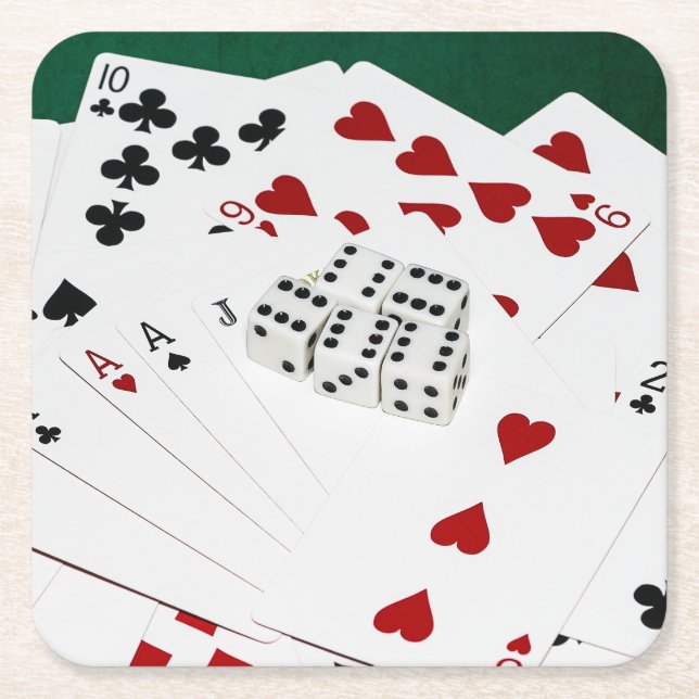 Good Luck To You Square Paper Coaster (Front)