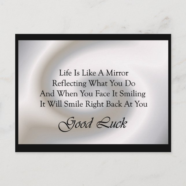 Good Luck Verse Postcard (Front)