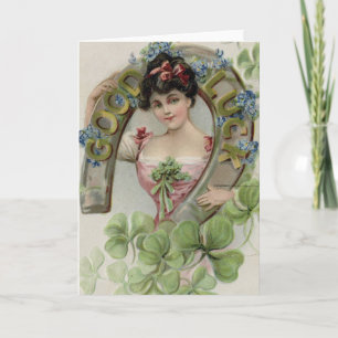 Good Luck - Vintage Saint Patrick's Day Card