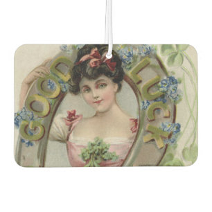 Good Luck - Vintage Saint Patrick's Day Card Car Air Freshener
