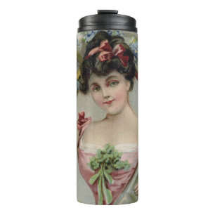 Good Luck - Vintage Saint Patrick's Day Card Thermal Tumbler
